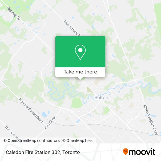 Caledon Fire Station 302 map