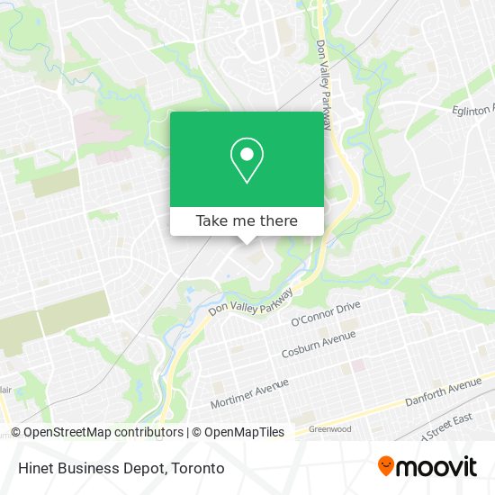Hinet Business Depot map