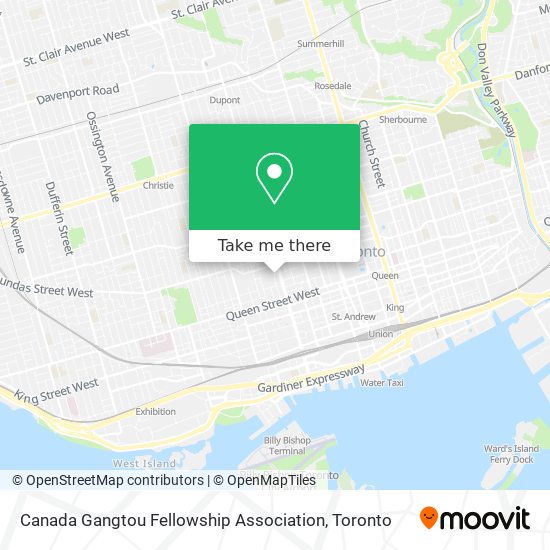 Canada Gangtou Fellowship Association map