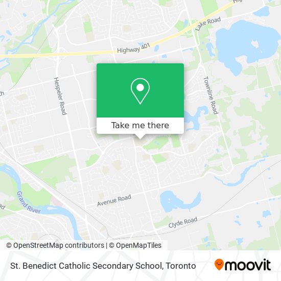 St. Benedict Catholic Secondary School map