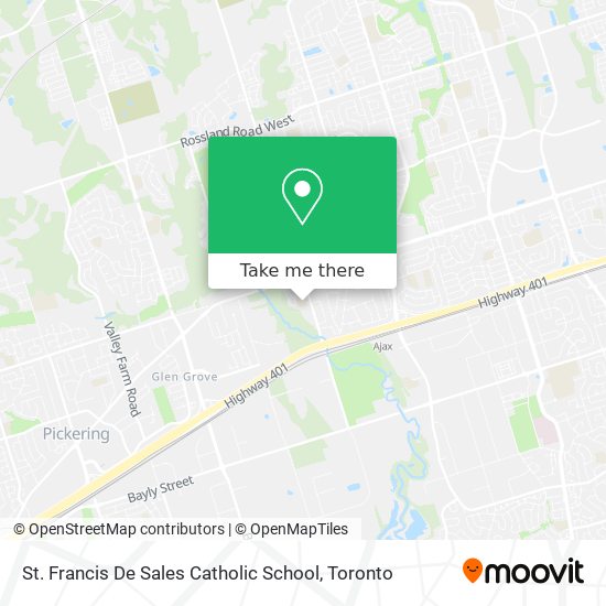 St. Francis De Sales Catholic School map