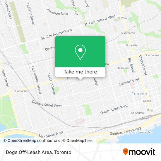 Dogs Off-Leash Area map