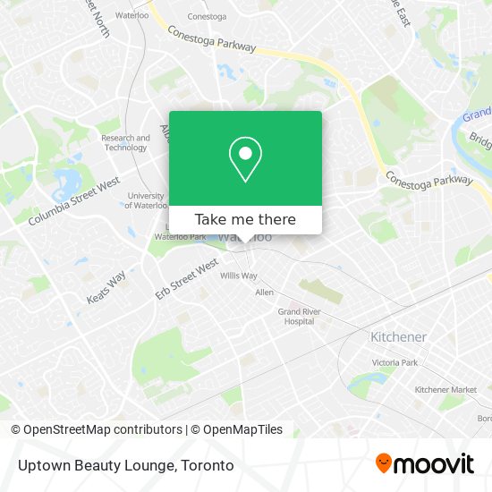 Uptown Beauty Lounge map