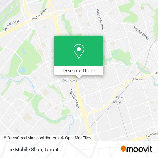 The Mobile Shop map