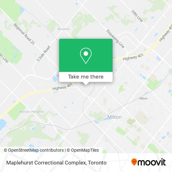 Maplehurst Correctional Complex map