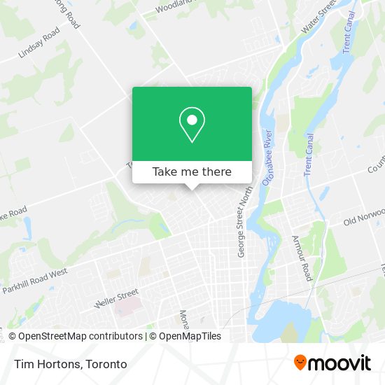 Tim Hortons map