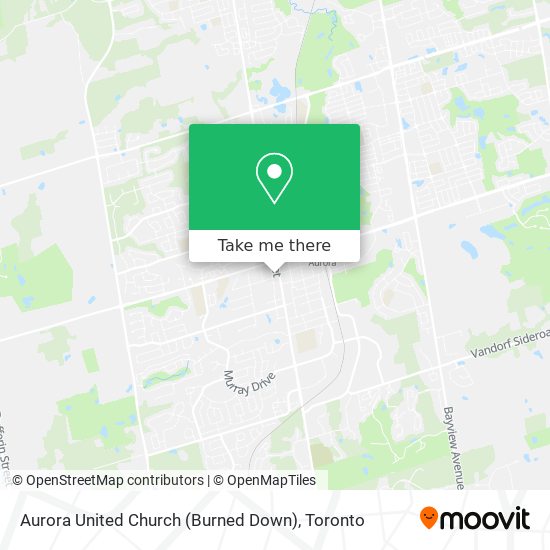 Aurora United Church (Burned Down) map