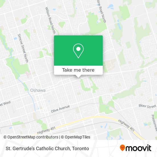 St. Gertrude's Catholic Church map