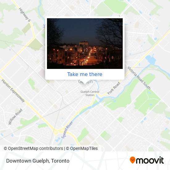 Downtown Guelph map