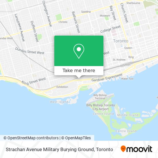 Strachan Avenue Military Burying Ground map