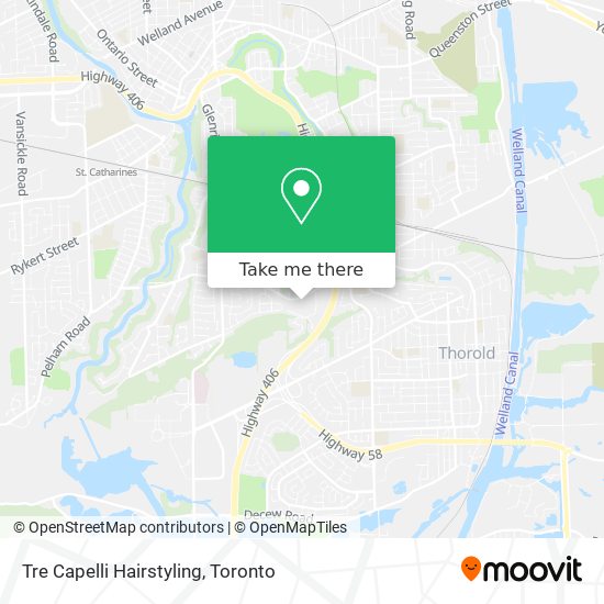 Tre Capelli Hairstyling map
