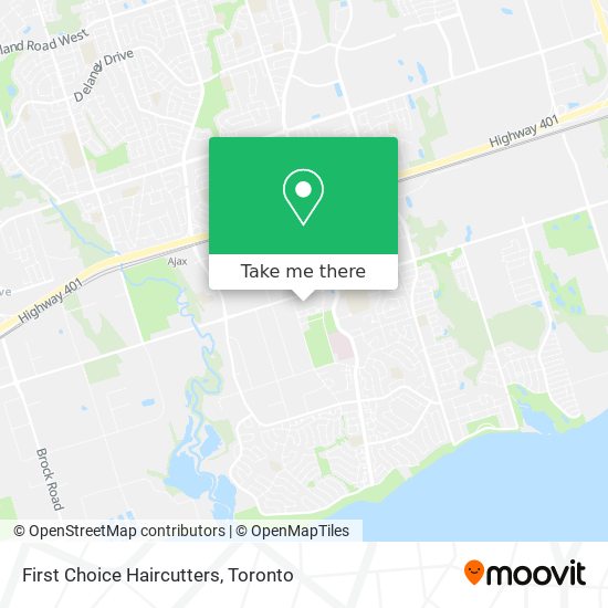 First Choice Haircutters map