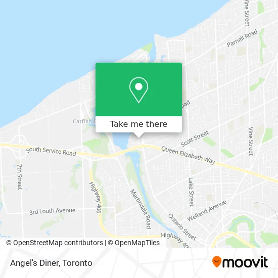 Angel's Diner map