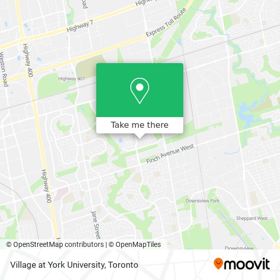 Village at York University map