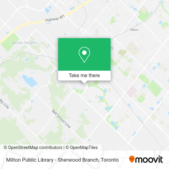 Milton Public Library - Sherwood Branch map