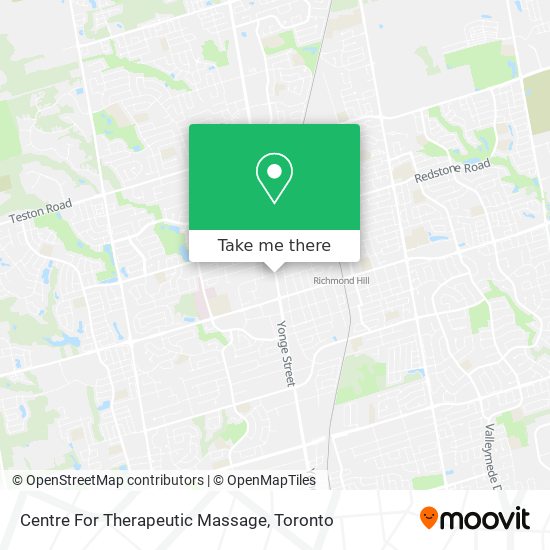 Centre For Therapeutic Massage map