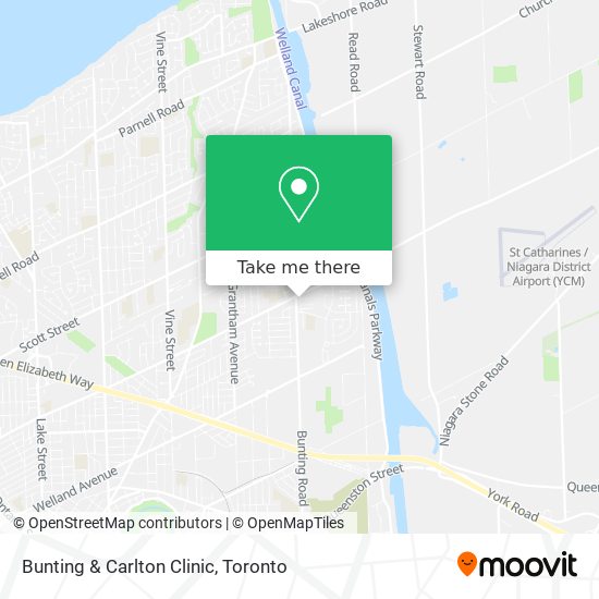 Bunting & Carlton Clinic map