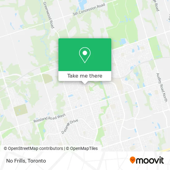 No Frills map