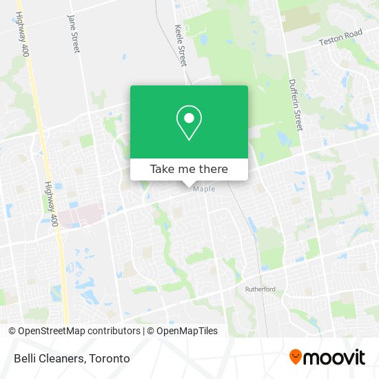 Belli Cleaners map