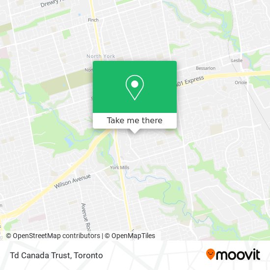 Td Canada Trust map