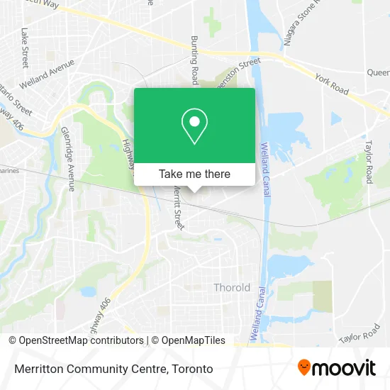 Merritton Community Centre map