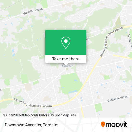 Downtown Ancaster map