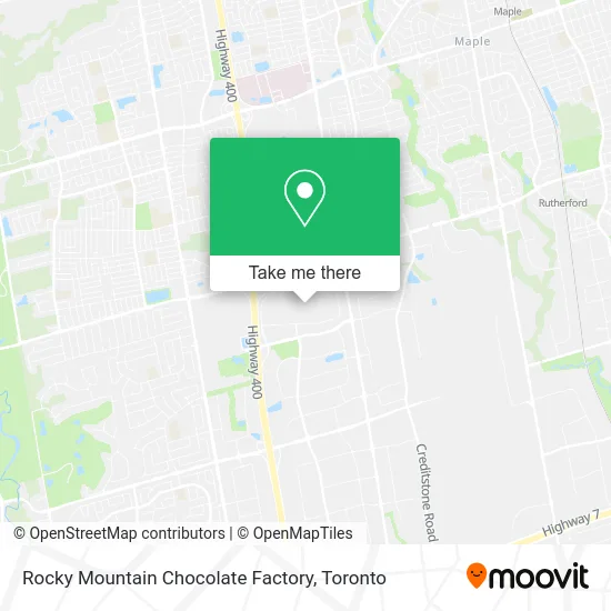 Rocky Mountain Chocolate Factory map