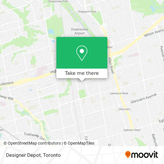 Designer Depot map