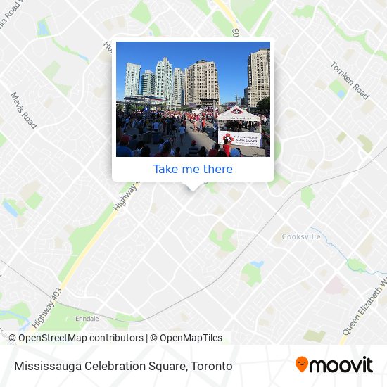 Mississauga Celebration Square map