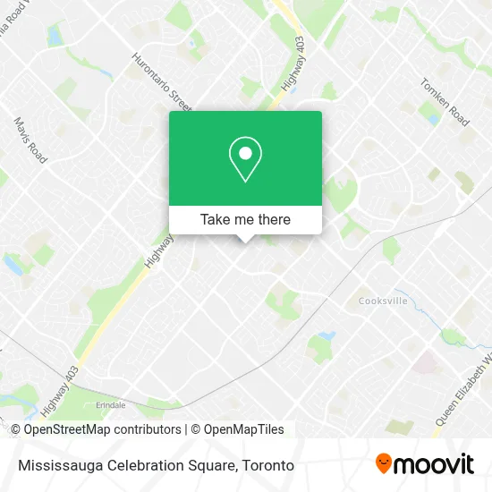 Mississauga Celebration Square map
