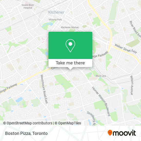 Boston Pizza map