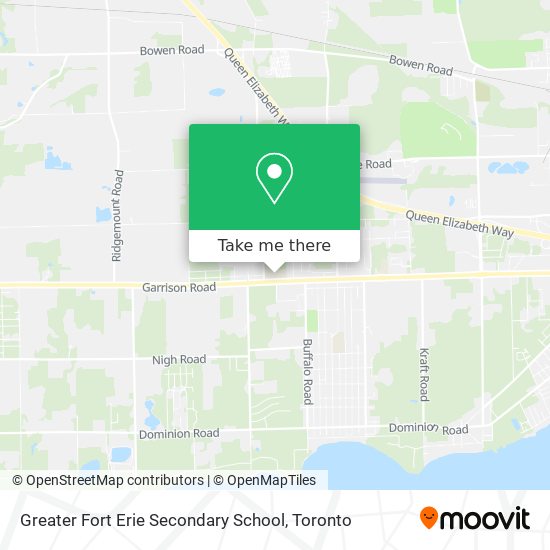 Greater Fort Erie Secondary School map