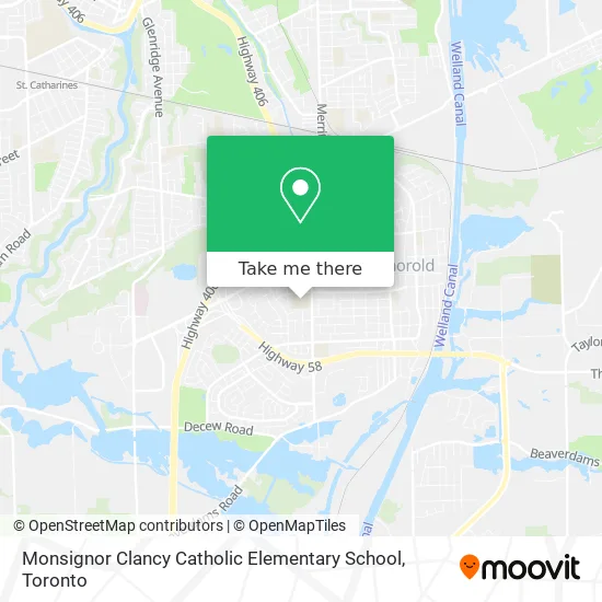 Monsignor Clancy Catholic Elementary School map