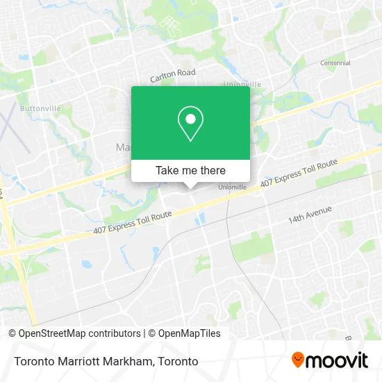 Toronto Marriott Markham map