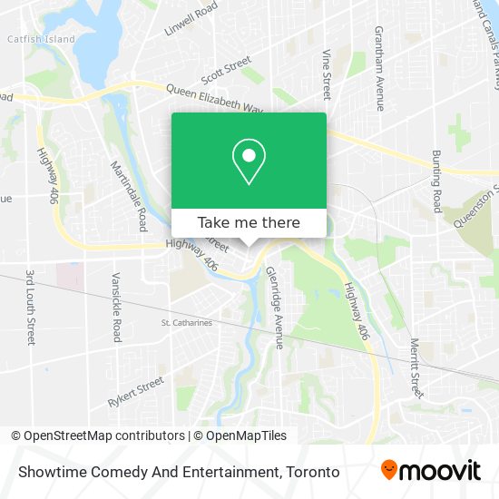 Showtime Comedy And Entertainment map