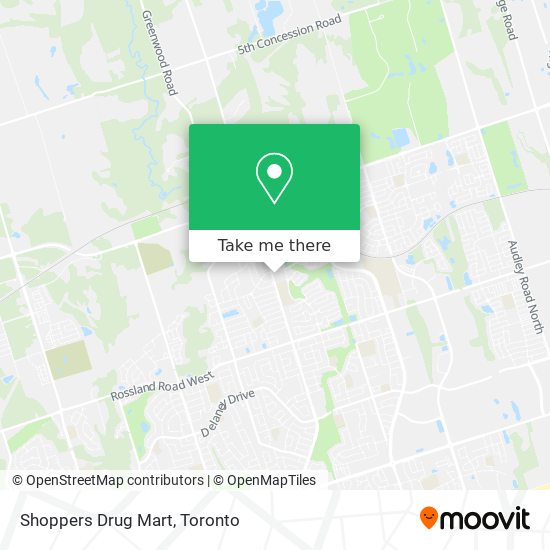 Shoppers Drug Mart map