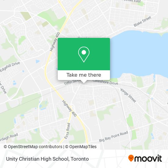 Unity Christian High School map
