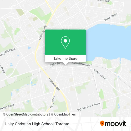 Unity Christian High School map