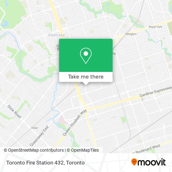 Toronto Fire Station 432 map