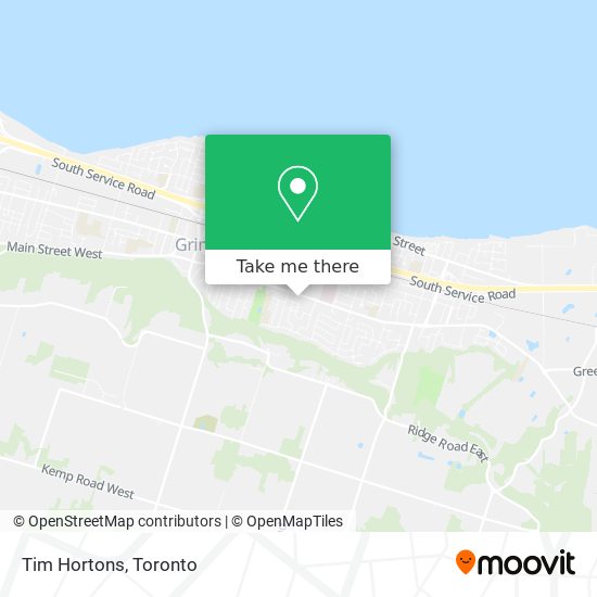 Tim Hortons map