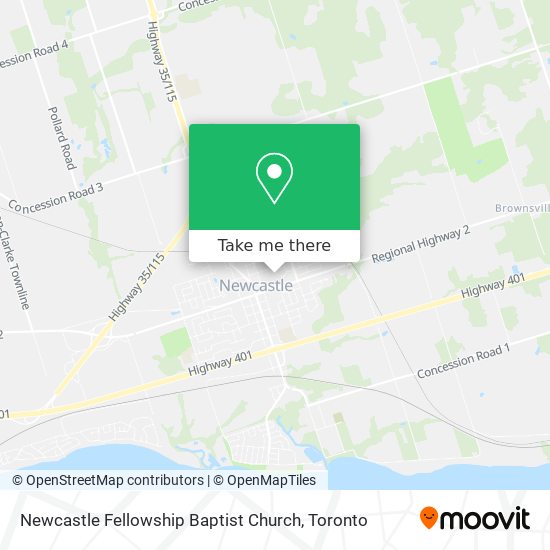 Newcastle Fellowship Baptist Church map