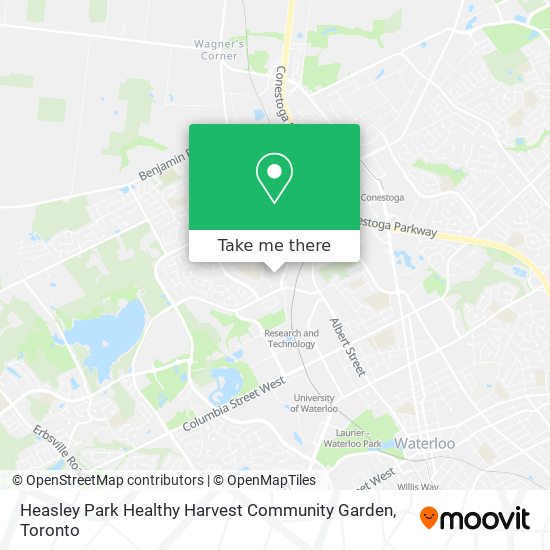 Heasley Park Healthy Harvest Community Garden map