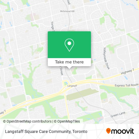 Langstaff Square Care Community map