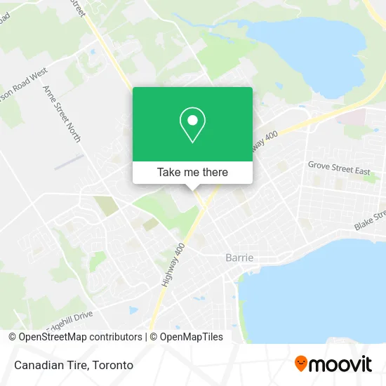 Canadian Tire map
