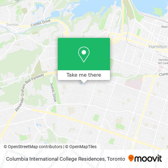 Columbia International College Residences map
