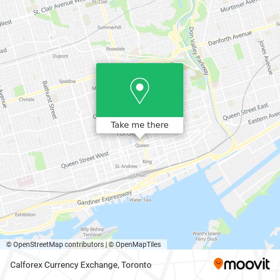 Calforex Currency Exchange map