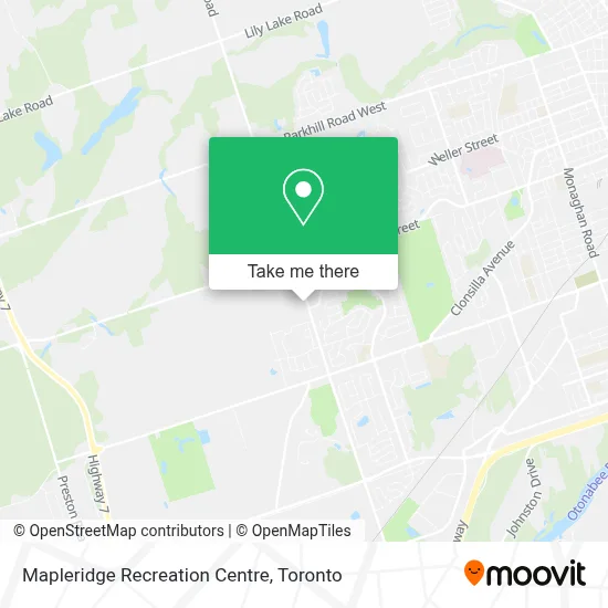 Mapleridge Recreation Centre map