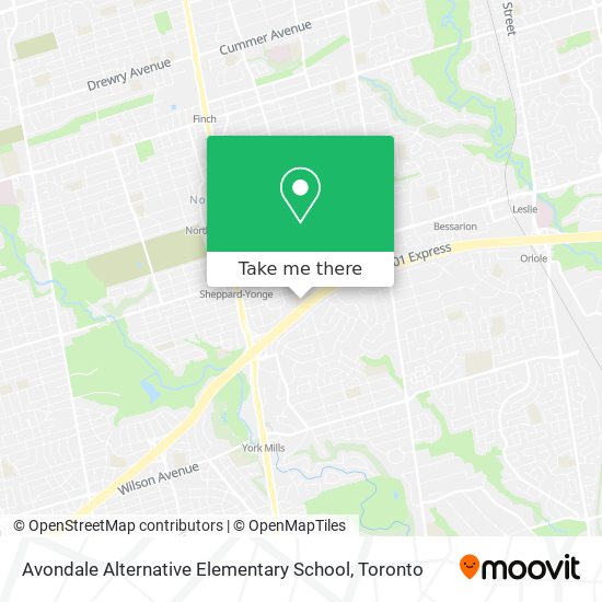 Avondale Alternative Elementary School map