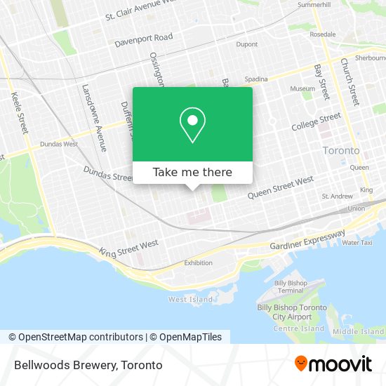Bellwoods Brewery map