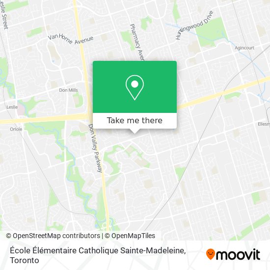 École Élémentaire Catholique Sainte-Madeleine plan